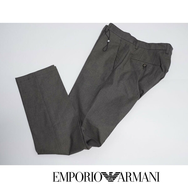 スリムフィットパンツ エンポリオアルマーニ EMPORIO ARMANI 48サイズ Mサイズ ブラウン ストレッチ フィット感抜群