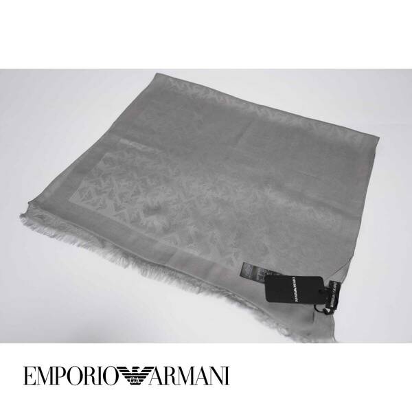 年中使用可 コーデネートしやすいサイズ ストール ロゴスカーフ エンポリオアルマーニ EMPORIO ARMANI イーグルデザイン イーグルマーク