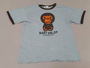 a bathing ape BAPE 半袖Tシャツ BABY MILO SWAROVSKI Tシャツ サイズL ベイビーマイロ　スワロフスキー