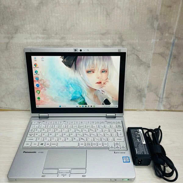 360度回転 2in1PC PANASONIC CF-RZ6 7世代 Core i5-7Y57 4GB SSD256GB