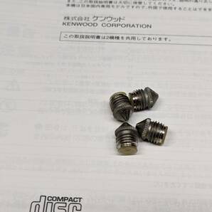 【動作品】KENWOOD DPF-7002 CDプレーヤー 説明書 スパイクあり の画像6