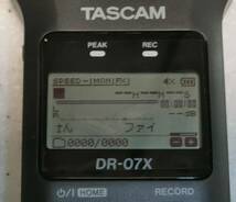 ♪♪新品同様　TASCAM　DR-０７X　MicroSD（６４GB)付　中古　美品♪♪_画像2