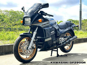  техосмотр "shaken" ..* Kawasaki GPZ900R* родоначальник Ninja * кузов красивый шина степень выше * чёрный серебряный цвет engine brake электрический серия рабочее состояние подтверждено KAWASAKI Ninja распроданный машина 