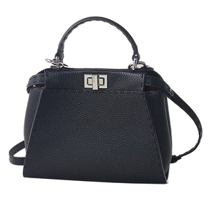 富士屋◆ フェンディ FENDI セレリア ピーカブー スモール 8BN244Q0JF0E66 2WAYバッグ ブラック 新品同様