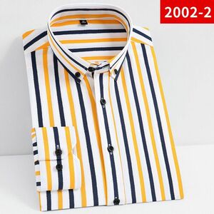 CS-2002-2(実寸39 M度 )新品 春夏 完売■北欧 長袖シャツ メンズ ノーアイロン 形態安定 ビジネス ワイシャツ シルクのような質感