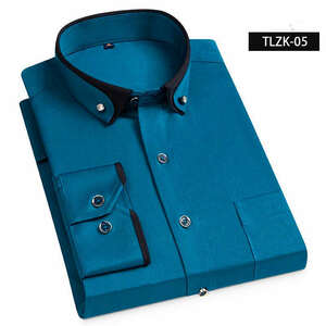 CS-TLZK-05(実寸40 L度 )新品 春夏 完売■北欧 長袖シャツ メンズ ノーアイロン 形態安定 ビジネス ワイシャツ シルクのような質感