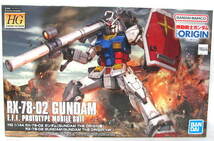 ガンプラ　ガンダムTHE ORIGIN「HG 1/144 RX-78-02 ガンダム (GUNDAM THE ORIGIN版)」未開封新品_画像1