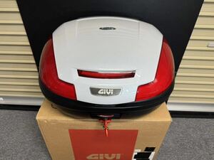 GIVI モノロックケース E470N バックレスト付 パールホワイト