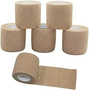 MINGYUE flexible bandage .. bandage taping tape self cohesion .5cm×6rolls cut by hand (. color 