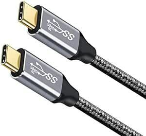 Type C ケーブル 0.5M USB C to Cケーブル USB3.1 Gen2(10Gbps) 100W PD急速充電 4