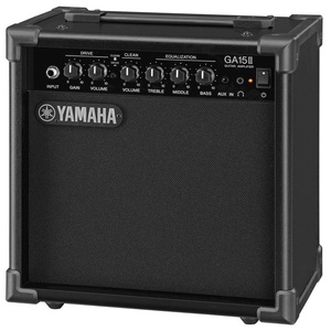 ヤマハ YAMAHA ギターアンプ GA15II ドライブ&クリーンの2チャンネル仕様 練習用に最適な小型アンプ Aux in機能を使ってセッシ
