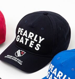 未使用値札タグ付き PEARLY GATES キャップ ゴルフ帽 帽子 GOLF パーリーゲイツ ブラック