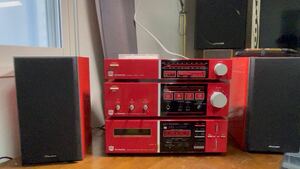  rare Showa Retro Pioneer private red X-2000 system player working properly goods 
