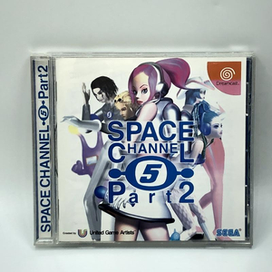  operation goods DC Space channel 5 part 2 SEGA SPACE CHANNEL 5 Part2 Sega Dreamcast Dreamcast box * opinion * obi * post card attaching rare 