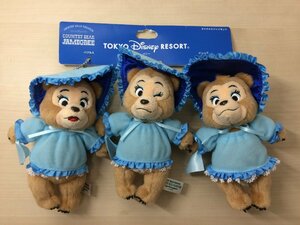 ディズニー 《未使用品》TDL カントリーベアシアター サンボネッツ ぬいぐるみバッジセット タグ付き 3A10 【60】