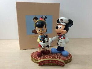 ディズニー TDS6周年記念 ボブルヘッドフィギュア 首振り人形 ミッキー ピノキオ フィガロ 3A26 【80】