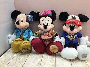 ◇ディズニー 海外ディズニー ミッキー ミニー ぬいぐるみ 香港ディズニー 上海ディズニー 5P155 【80】