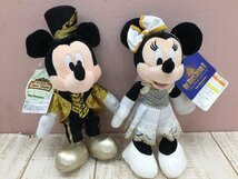 ◇ディズニー TDL TDR ミッキー ミニー ぬいぐるみバッジ 5点 タグ付きあり 6P185 【80】_画像2