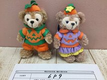 ◇ディズニー TDS ダッフィー シェリーメイ ぬいぐるみバッジ 2点 ハロウィン2010 タグ付き 6P9 【60】_画像6