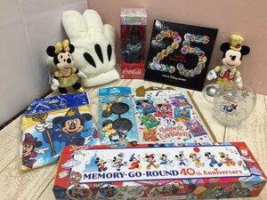 ◇ディズニー 《大量セット》《未開封品あり》周年グッズ 10点 ぬいぐるみバッジ ミッキーグローブ 缶バッジ他 6P74 【80】