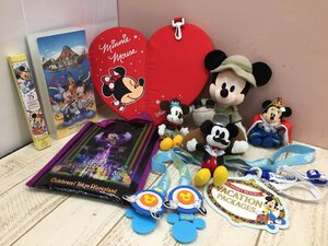 * Disney { large amount set }{ unopened goods equipped } Mickey minnie soft toy cushion another 10 point 6P104 [80]