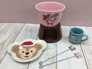 ◇ディズニー TDS ダッフィー＆フレンズ フォンデュセット プレート マグカップ 5点 6P226 【80】