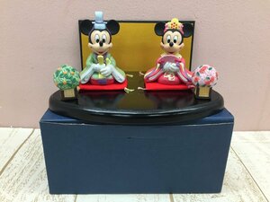 * Disney Mickey & minnie Hinamatsuri . inside reverse side sama figure hinaningyou 7P30 [60]