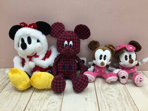 * Disney Mickey minnie soft toy soft toy badge 4 point tag attaching 7P81 [80]
