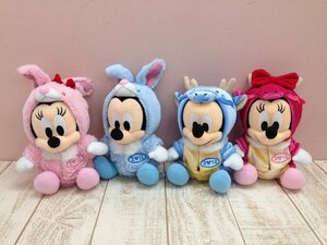 ◇ディズニー TDR ミッキー ミニー ぬいぐるみ 4点 2011 2012 卯年 辰年 8L197 【80】