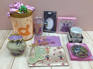 * Disney { large amount set } Princess goods 10 point lapntseru glass plate Popcorn bucket another 8M60 [80]