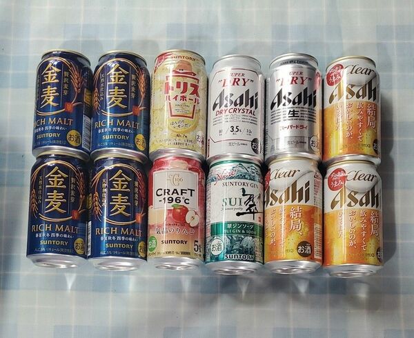 アルコール　12本　SUNTORY　Asahi