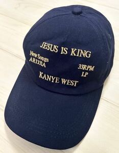 kanye west カニエウェスト JESUS IS KING ジーザスイズキング キャップ ネイビー