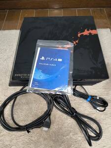 中古 ps4 Playstation4 Pro MONSTER HUNTER WORLD LIOLAEUS EDITION CUHJ-10020 プレステ ゲーム機