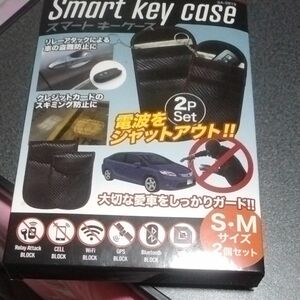 [サカイトレーディング] リレーアタック対策！ カードのスキミング防止に最適なスマート キーケース 大小 2個セット 