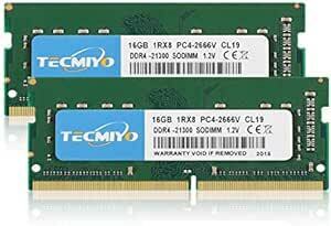 テクミヨ ノートPC用メモリ 32GB(2x16GB) DDR4 2666MHz PC4-21300/PC4-21333 用 専用