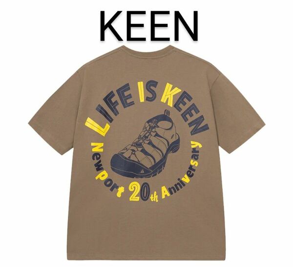 【新品未着用】KEEN 半袖Tシャツ Timberwolf Ｌサイズ