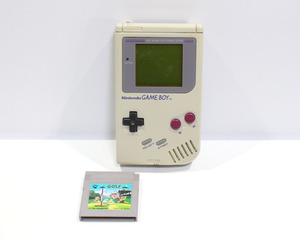Nintendo 任天堂 GAME BOY 初代 ゲームボーイ DMG-01 ソフト1個付 画面切れ有 ポータブル ゲーム機 中古現状品 ya1297
