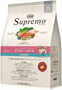 Nutro ニュートロ シュプレモ 超小型犬~小型犬用 体重管理用 3kg ドッグフード自然素材/着色料 無添加/消化に良い/小粒