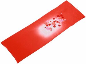 * "Семь, пять, три" * сделано в Японии ребенок для натуральный шелк Sakura bokashi вышивка ввод воротник ch-28 (G красный )
