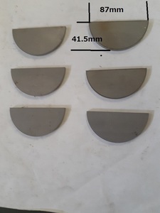 鉄板 6ｍｍ厚 月型プレート 6枚