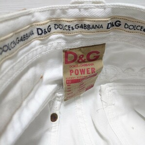 DOLCE&GABBANA D&G JEANS ドルチェ&ガッバーナ ドルガバ デニムパンツ ダメージ クラッシュ ジーンズ ホワイト ブランド ロゴ tp-24x340の画像9