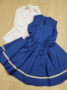 【新品未使用】原神 神里綾華 GIGO コラボ 制服 男性用 大きめ サイズ XL コスプレ cos 衣装 フルセット 1円