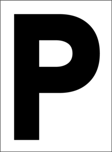  маленький размер табличка [P( чёрный знак )][ парковка ] наружный возможно 