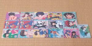  Ranma 1/2 Bandai Carddas 16 sheets 