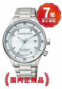 7年保証付き：送料無料【人気モデル】/シチズン インデペンデント　ソーラーテック腕時計　KＬ8-619-11　ホワイトモデル　10気圧防水　時計