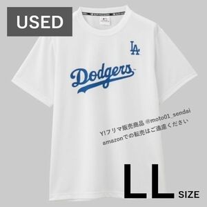 【中古】MLB ドジャース Tシャツ 半袖 大谷翔平 山本由伸 新品同様 LLサイズ