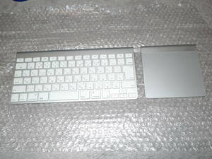 セット Apple Magic Trackpad MC380J/A A1339 Wireless Keyboard MC184J/B A1314