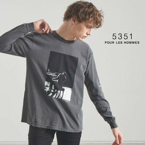 5351 POUR LES HOMMES ビートニクプリント Tシャツ