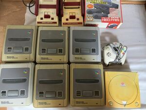 ゲーム機 本体 スーパーファミコン ファミコン ドリームキャスト neofami色々まとめて 10台