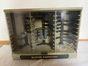 SUPER FAMICOM スーパーマリオワールド カセット収納ケース ラック スーパーファミコン スーファミ SFC 30本収納可